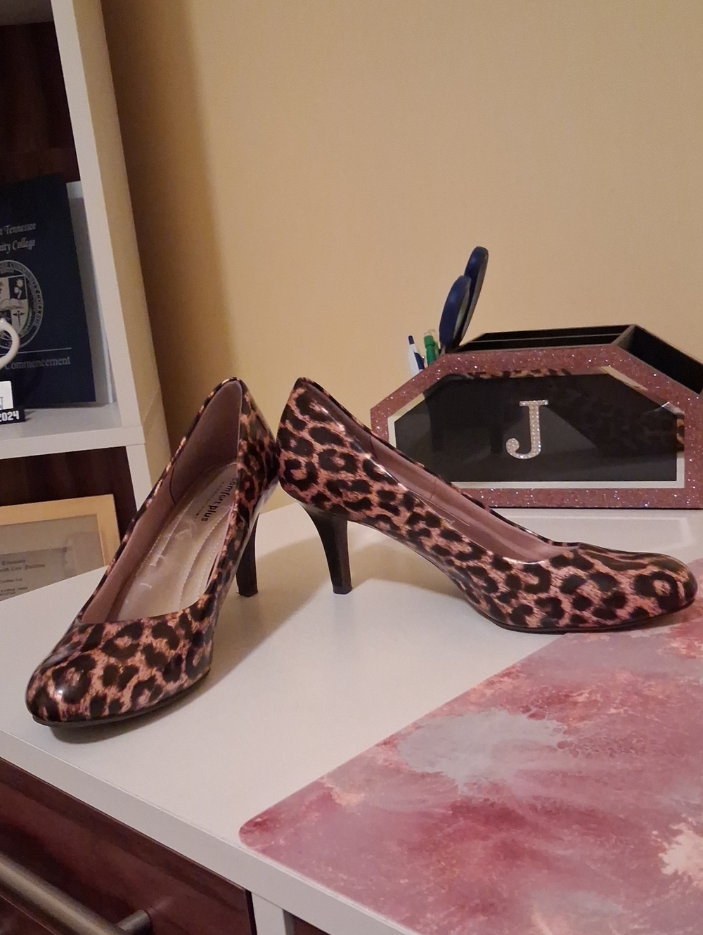 Predictions Leopard Print Pumps in Brown and Black